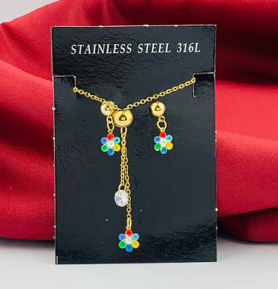 JUEGUITO COVER GOLD FLORES COLGANTE COLORES