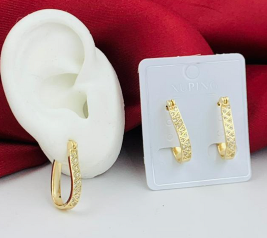 CANDONGA RODIO GOTA ALARGADA CIRCON DORADO