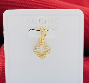 DIJE RODIO VAN CLEF DORADO CIRCON