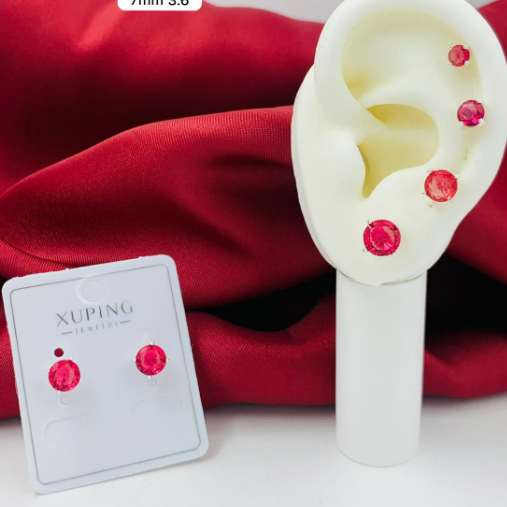 TOPO RODIO CIRCON ROSADO PLATIZADO