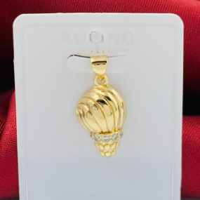 DIJE RODIO CORAL DORADO