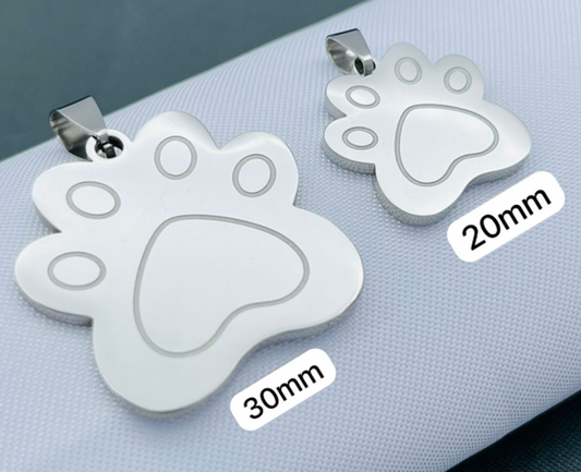 PLACA ACERO INOXIDABLE MASCOTA