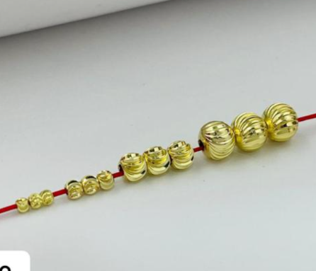 BALIN RODIO DIAMANTADO DORADO 6MM