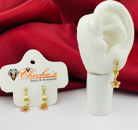 ARETE COVER GOLD FLOR COLGANTE VERDE