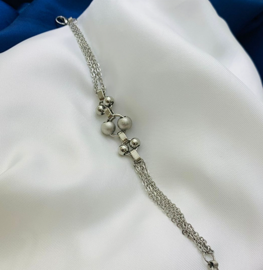 PULSERA ACERO INOXIDABLE PLATEADO