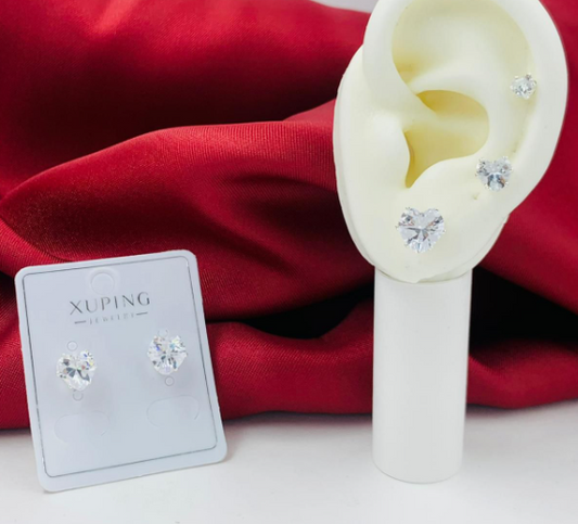 TOPO RODIO CIRCON CORAZON PLATIZADO