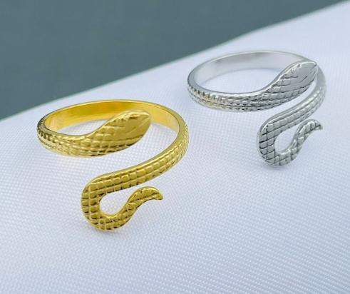ANILLO ACERO INOXIDABLE SERPIENTE