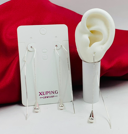 ARETE RODIO COLGANTE PENDULO PLATIZADO