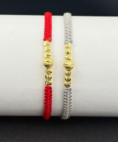 PULSERA HILO RODIO DIAMANTADO