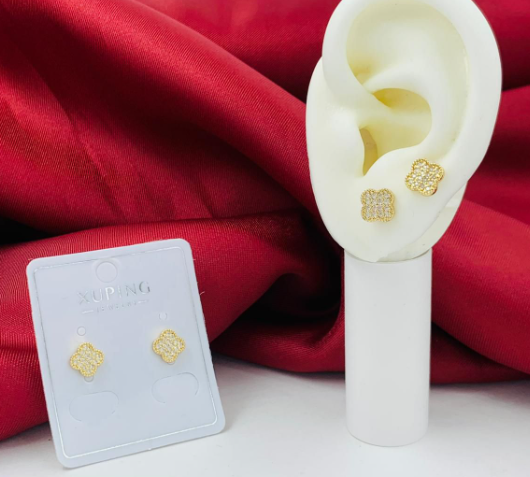 TOPO RODIO VAN CLEF DORADO CIRCON