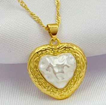 DUO RODIO CORAZON PERLA