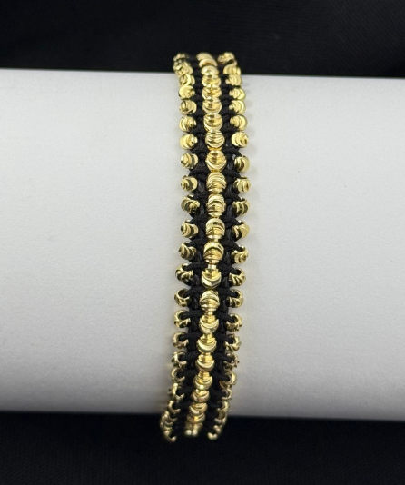 PULSERA HILO RODIO DIAMANTADO