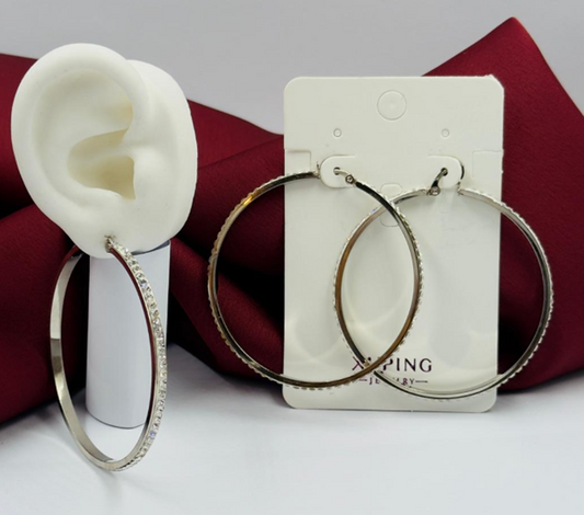 CANDONGA ACERO INOXIDABLE LINEA BLANCA CIRCON PLATEADO