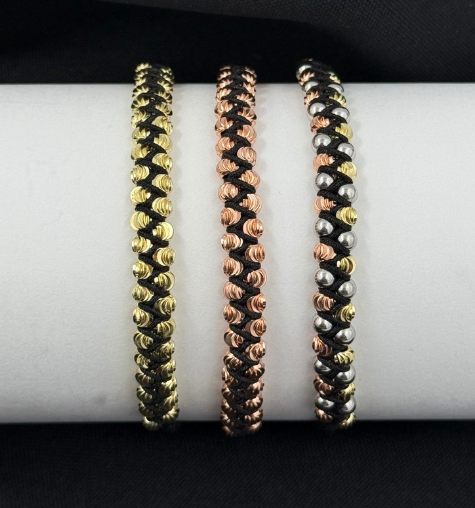 PULSERA RODIO HILO DIAMANTADO