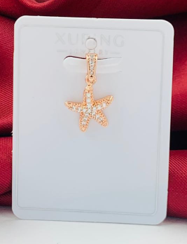 DIJE RODIO ROSA ESTRELLA MAR