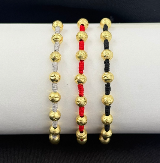 PULSERA HILO RODIO DIAMANTADO