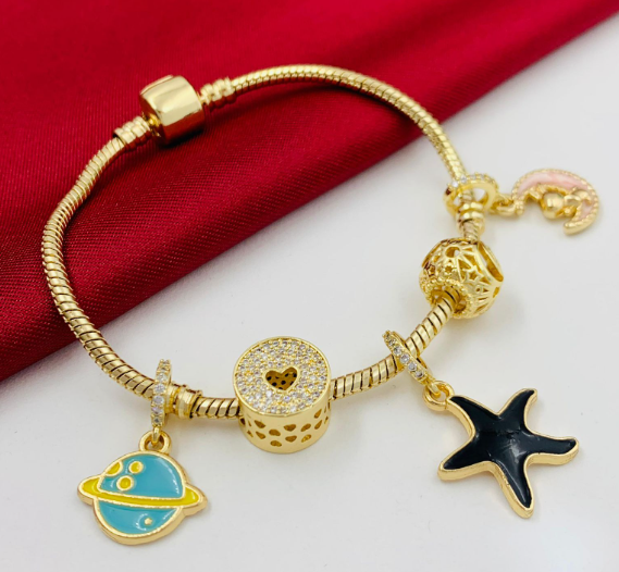 PULSERA PANDORA RODIO ESTRELLA