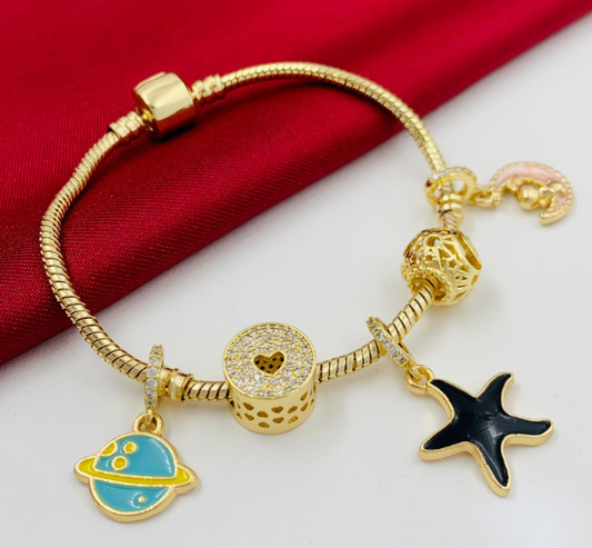 PULSERA PANDORA RODIO ESTRELLA