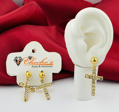ARETE COVER GOLD COLGANTE CRUZ PERLA
