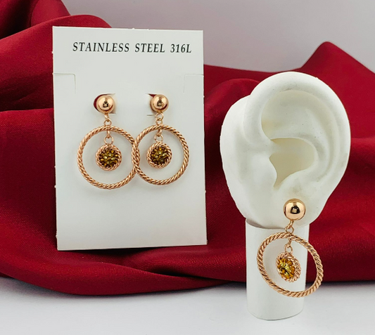 ARETE ACERO INOXIDABLE FILIGRANA REDONDA TEJIDO