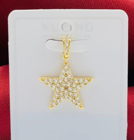 DIJE RODIO ESTRELLA DORADO