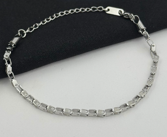 PULSERA ACERO INOXIDABLE BICICLETA PLATEADO