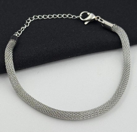 PULSERA ACERO INOXIDABLE PLATEADO