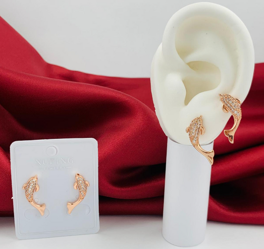 TOPO RODIO ROSA DELFIN CIRCONES