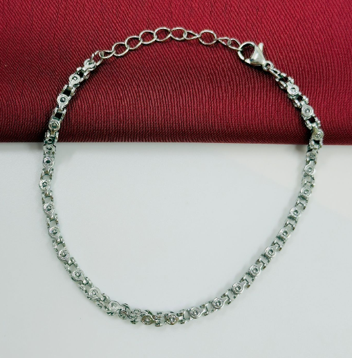PULSERA ACERO INOXIDABLE PARECIDA BICICLETA PLATEADO