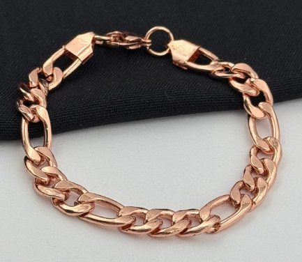 PULSERA ACERO INOXIDABLE ROSA CARTIER GRUESA