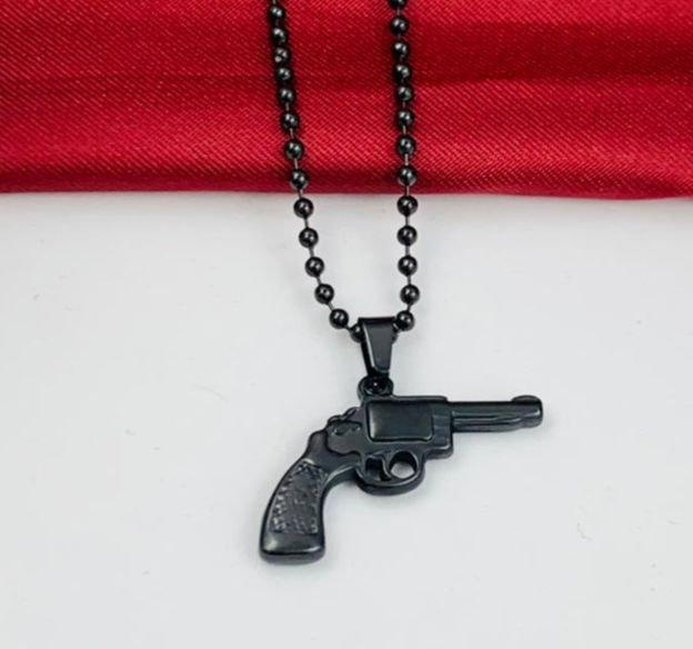 DUO ACERO INOXIDABLE PISTOL4 NEGRO PEQUE