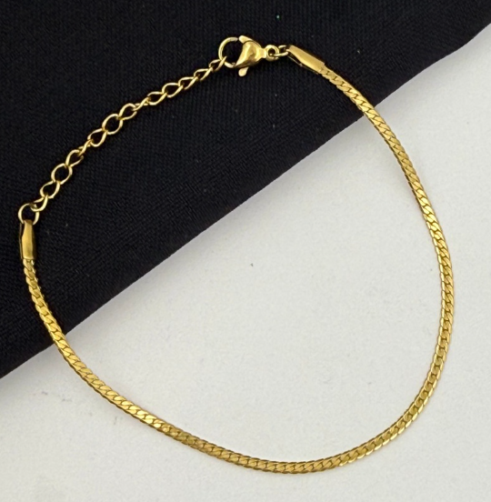 PULSERA ACERO INOXIDABLE DORADO ESPEJO