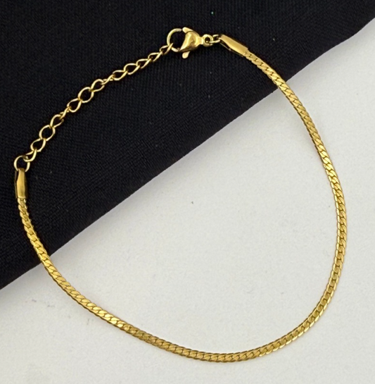 PULSERA ACERO INOXIDABLE DORADO ESPEJO