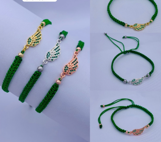 PULSERA HILO VERDE ALA