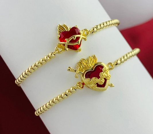 PULSERA RODIO CORAZON