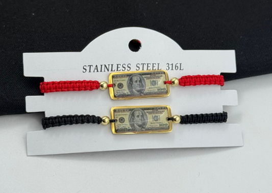 PULSERA ACERO INOXIDABLE DOLLAR C/U