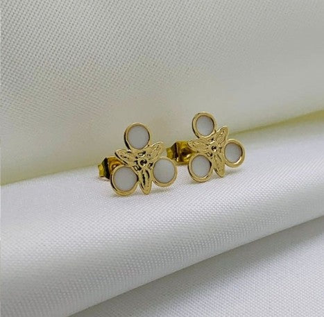 TOPOS CIRCULOS BLANCOS ACERO