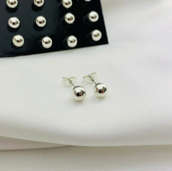 TOPO BALIN PLATEADO #4MM ACERO