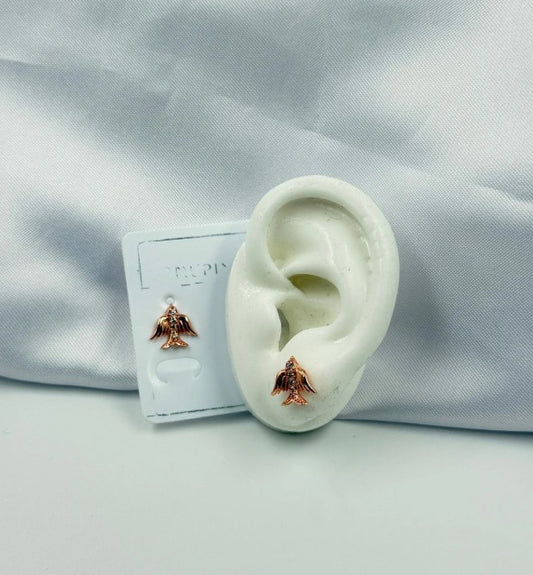 TOPO MICROCIRCON RODIO PAJARO ROSADO