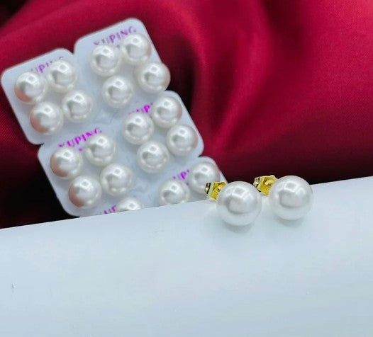 TOPO PERLA RODIO 12MM