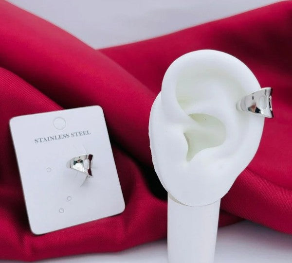 EARCUFF PLATEADO EN ACERO