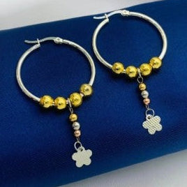 CANDONGA COLGANTE FLOR PLATIZADA