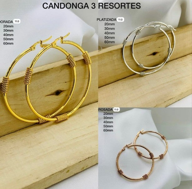 CANDONGA 3 RESORTES 3 OROS