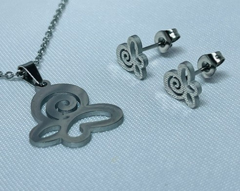 JUEGO ACERO MARIPOSA