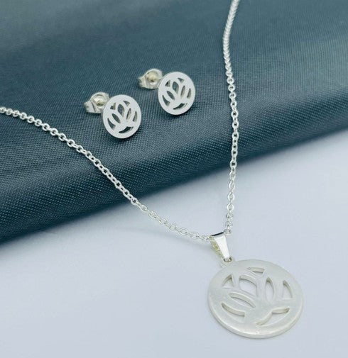 JUEGO FLOR PLATIZADO