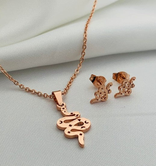 JUEGO SERPIENTE ROSADO