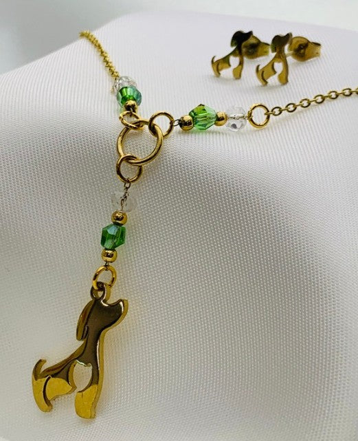 JUEGO PERRO MURANO VERDE