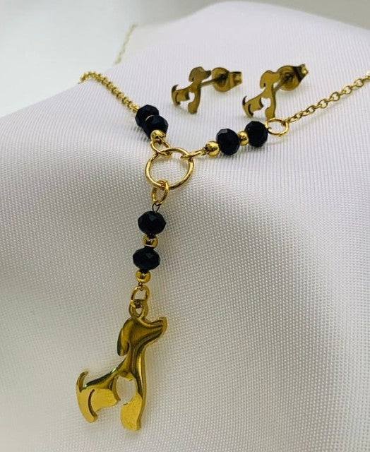 JUEGO ACERO MURANO VERDE