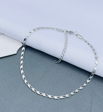 TOBILLERA CANDADO PLATEADO