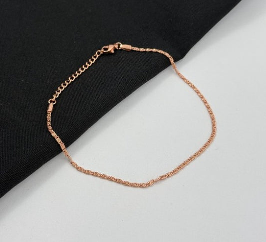 TOBILLERA CARACOL ROSADA DELGADA